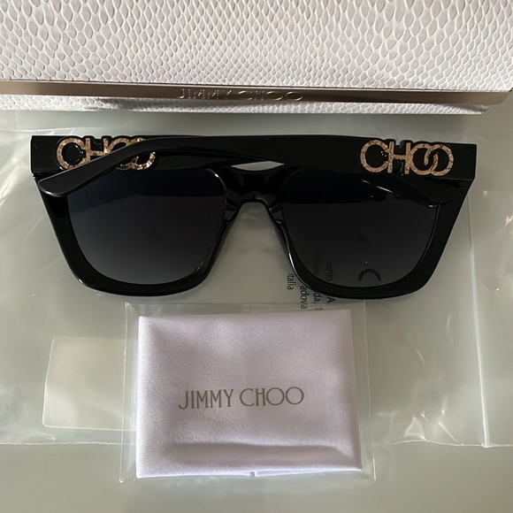 New, authentic jimmy choo women's Rikki/G/S 55mm sunglasses - Picture 3 of 14
